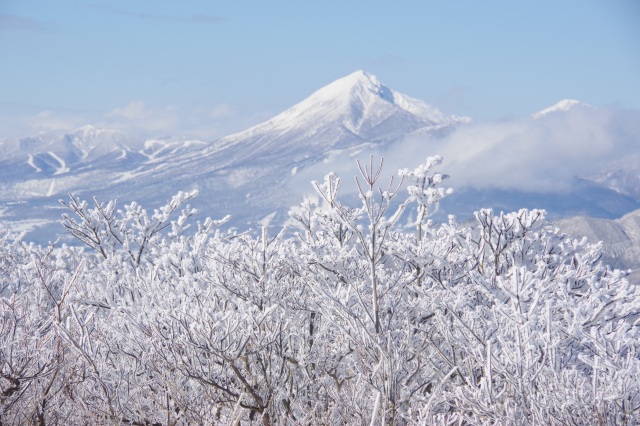 冬の磐梯山