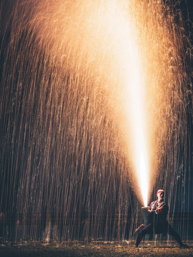 川崎夏まつり「手筒花火の宴」