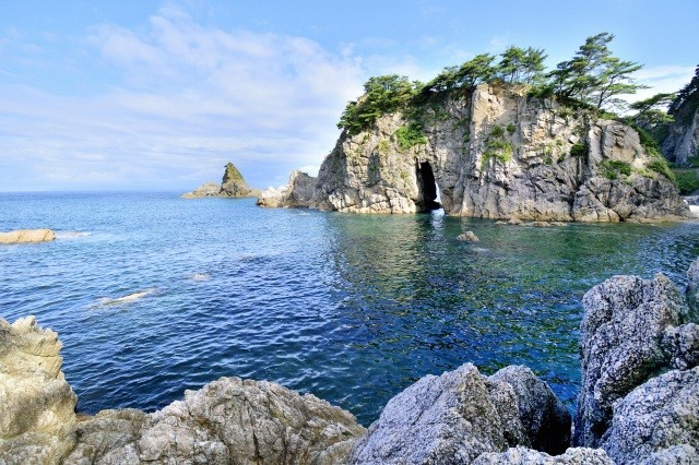 笹川ながれ（日本海の荒波がつくり上げた造形美）