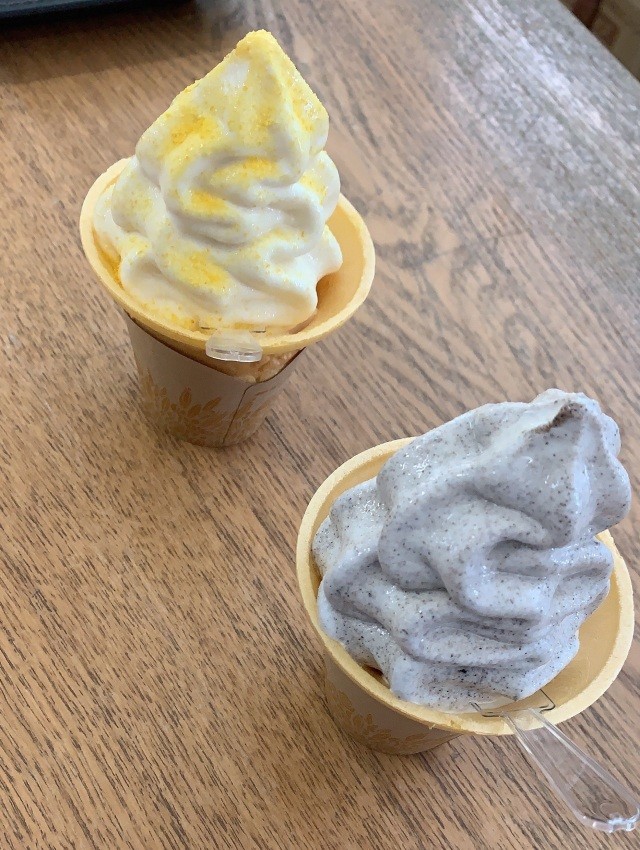 2種類のソフトクリーム