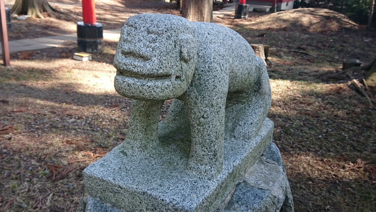 Tenmangu Shrine and Koma dog, Takuboku singing monument