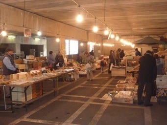 Folk song market in front of Morioka station