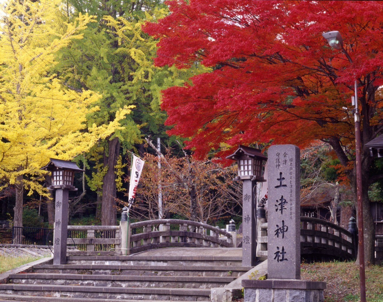 土津神社紅葉ライトアップ