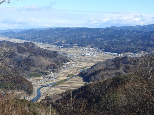 桧山登山道からの風景