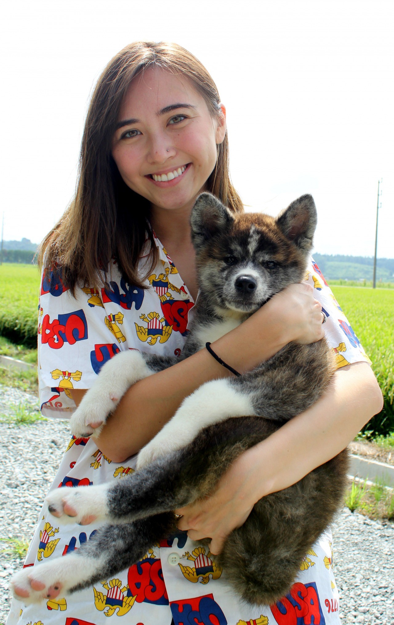 秋田犬ふれあい体験（秋田県能代市）