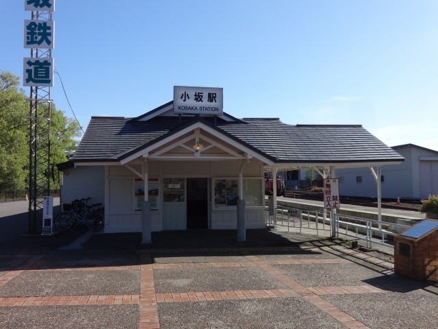 旧小坂駅舎（チケット受付場所）