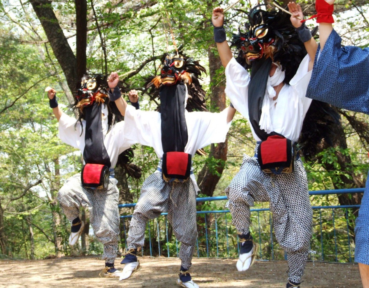 愛宕神社例大祭「箱崎の獅子舞」
