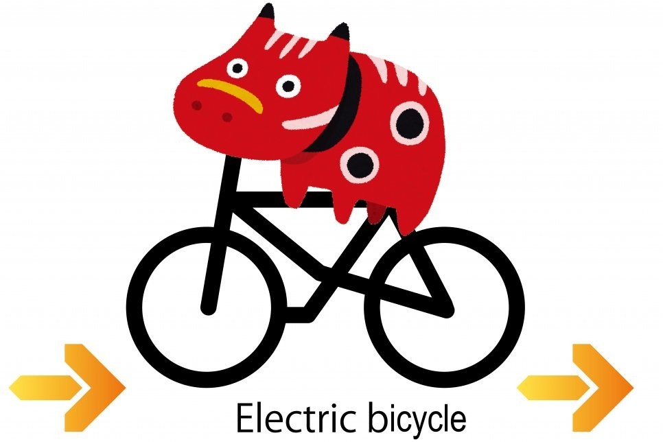Electric bicycle rental (mobile transportation means) from the station