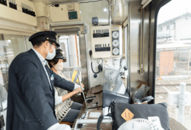 飯坂電車運転体験～車両基地見学