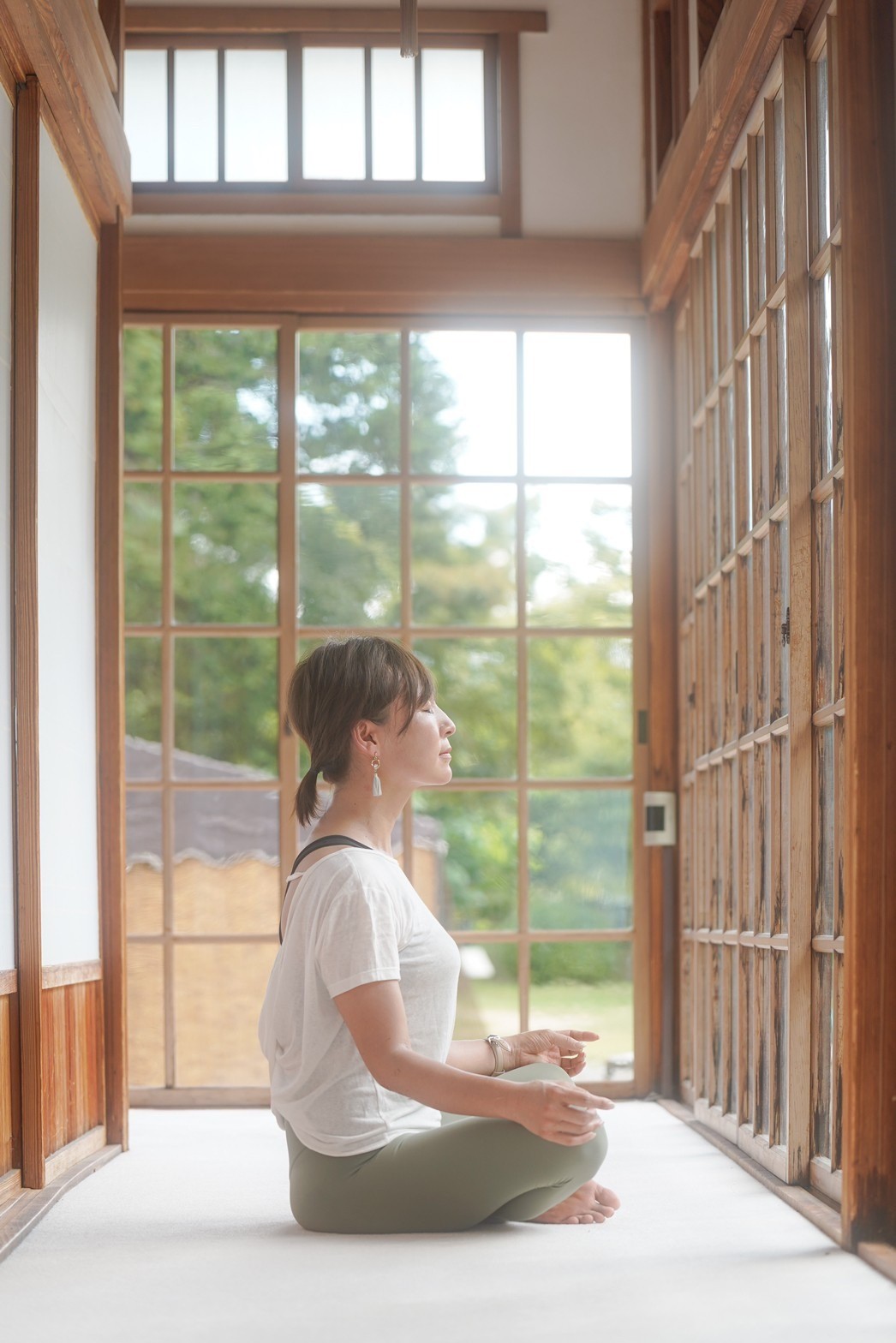 Morning Yoga Experience at the Count Uesugi's Residence
