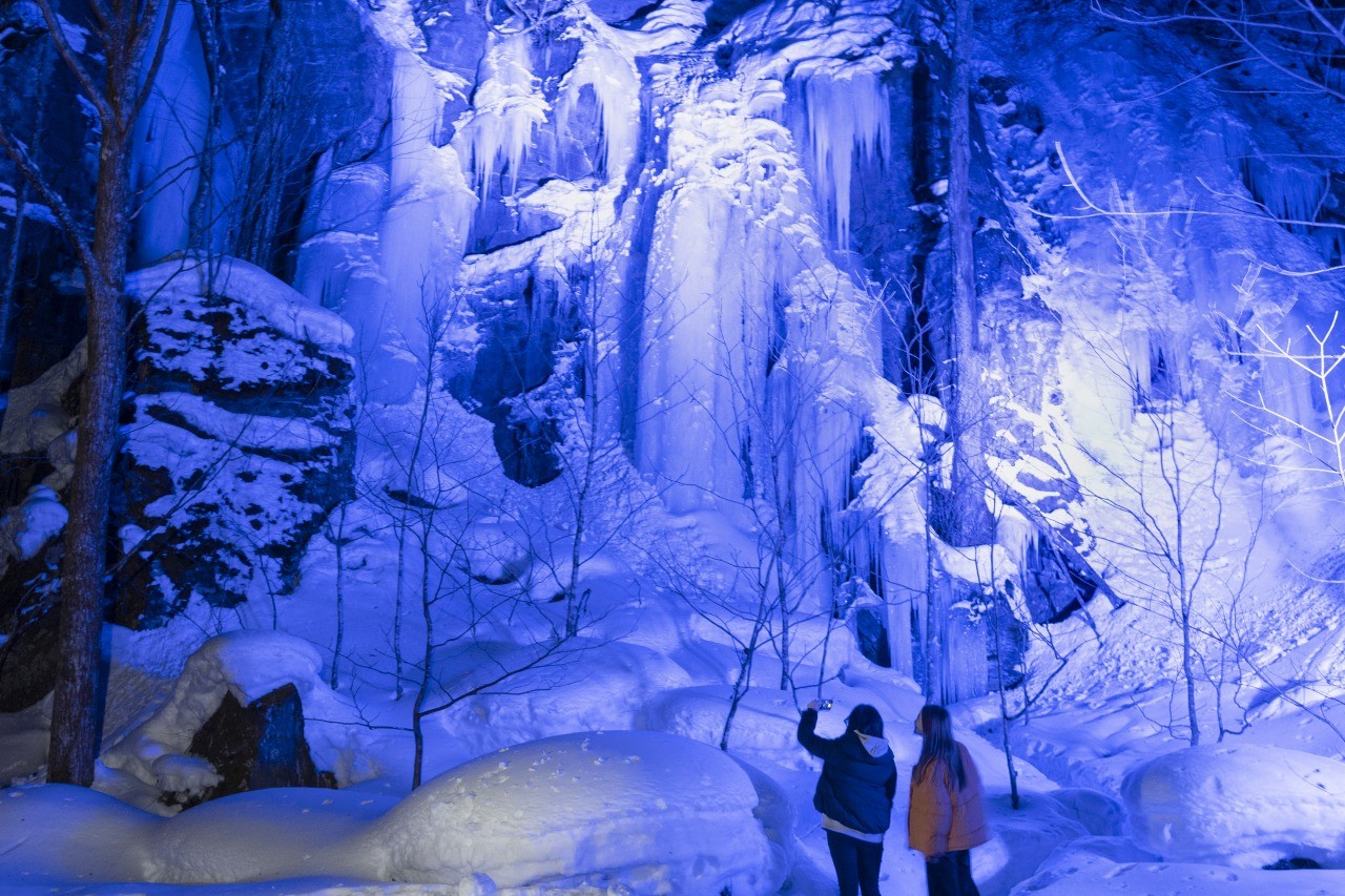奧入瀨的冬天  夜遊冰瀑之旅